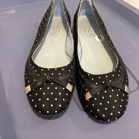 Talbots Black Polka Dot Women's Flats - Picture 2 of 5